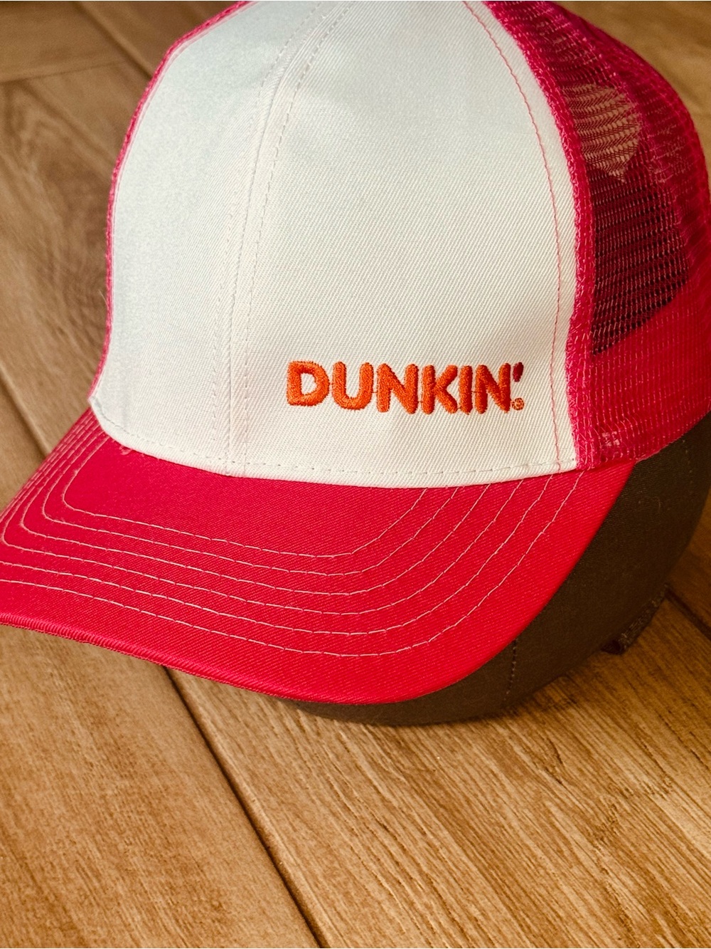 Dunkin' Women’s Hot Pink and White Trucker Hat